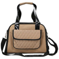 Pet Life ® Mystique Airline Approved Fashion Designer Travel Pet Dog Carrier w/ Pouch - BIG FRENCHIES