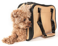 Pet Life ® Mystique Airline Approved Fashion Designer Travel Pet Dog Carrier w/ Pouch - BIG FRENCHIES