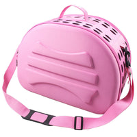 Pet Life ® 'Narrow Shelled' Lightweight Collapsible Military Grade Fashion Designer Travel Pet Dog Carrier Crate - BIG FRENCHIES
