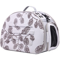 Pet Life ® 'Narrow Shelled' Lightweight Collapsible Military Grade Fashion Designer Travel Pet Dog Carrier Crate - BIG FRENCHIES