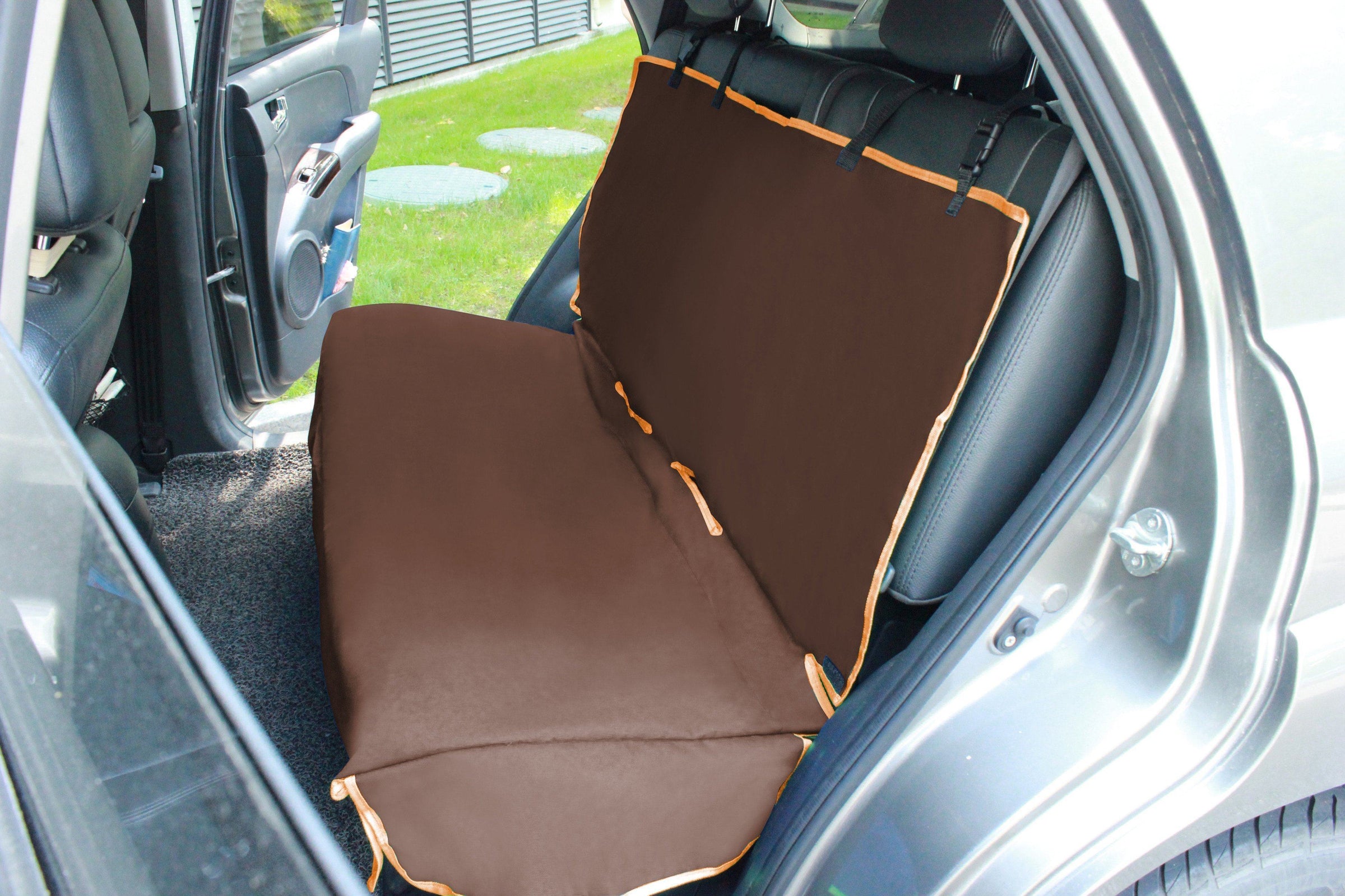 Pet Life ® 'Open Road' Full Back Seat Safety Child Pet Cat Dog Car Seat Carseat Cover Protector - BIG FRENCHIES