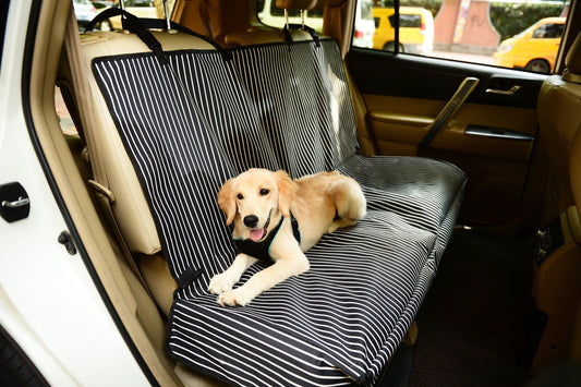 Pet Life ® 'Open Road' Full Back Seat Safety Child Pet Cat Dog Car Seat Carseat Cover Protector - BIG FRENCHIES