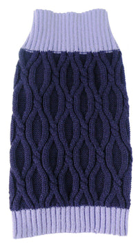 Pet Life ® Oval Weaved Heavy Knitted Fashion Designer Dog Sweater - BIG FRENCHIES