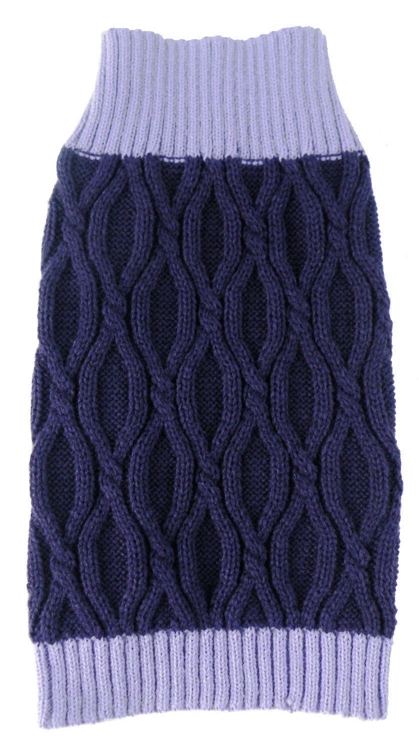 Pet Life ® Oval Weaved Heavy Knitted Fashion Designer Dog Sweater - BIG FRENCHIES
