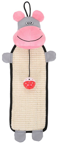 Pet Life ® 'Paw-Pleasant' Hanging Sisal & Jute Carpet Kitty Cat Scratcher with Toy - BIG FRENCHIES