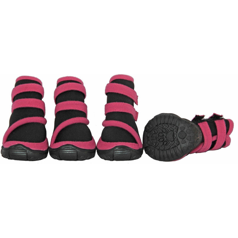 Pet Life ® 'Performance-Coned' Premium Stretch High Ankle Support Dog Shoes - Set Of 4 - BIG FRENCHIES