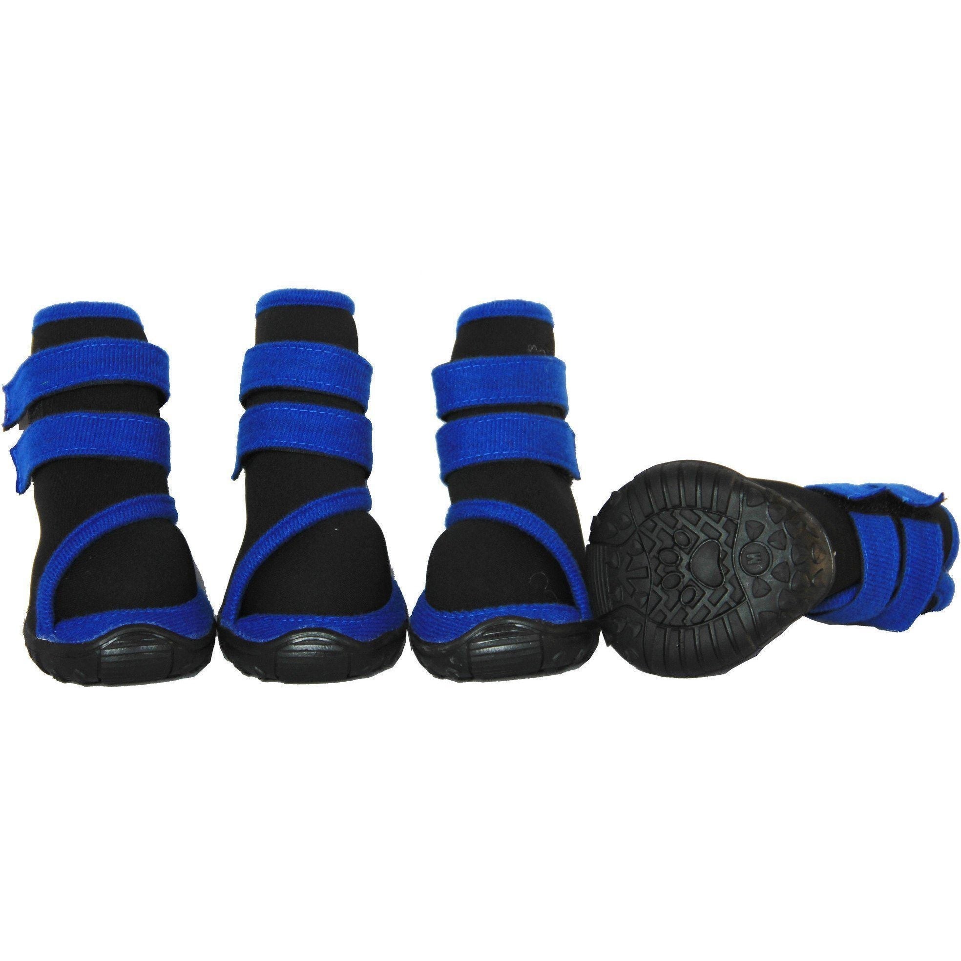 Pet Life ® 'Performance-Coned' Premium Stretch High Ankle Support Dog Shoes - Set Of 4 - BIG FRENCHIES