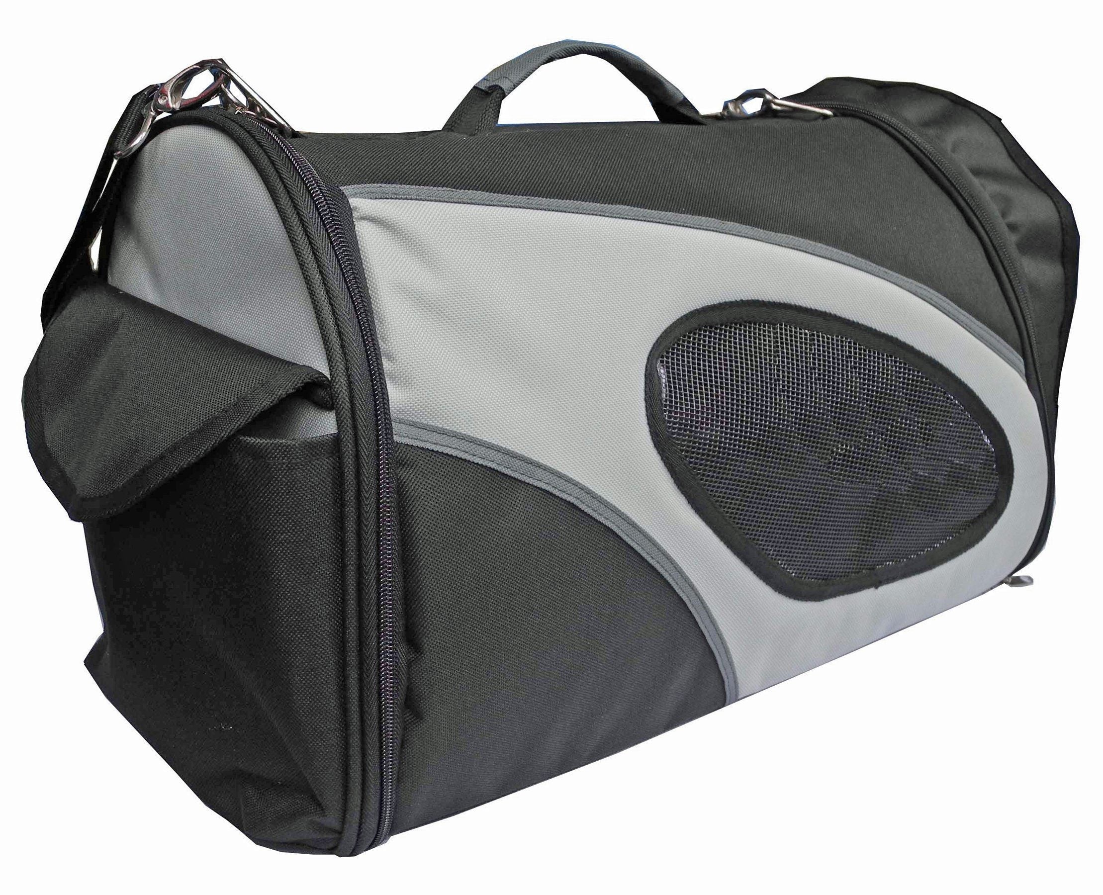 Pet Life ® 'Phenom-Air' Airline Approved Collapsible Fashion Designer Pet Dog Carrier - BIG FRENCHIES