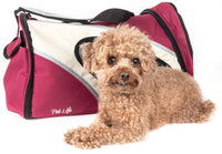 Pet Life ® 'Phenom-Air' Airline Approved Collapsible Fashion Designer Pet Dog Carrier - BIG FRENCHIES