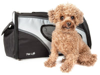 Pet Life ® 'Phenom-Air' Airline Approved Collapsible Fashion Designer Pet Dog Carrier - BIG FRENCHIES