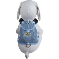 Pet Life ® 'Pocket Bark' Reflective Adjustable Fashion Pet Dog Harness w/ Hook-and-Loop Pouch and Dual Harness Rings - BIG FRENCHIES