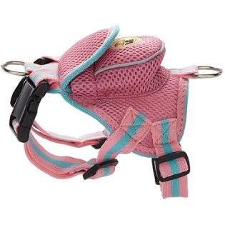 Pet Life ® 'Pocket Bark' Reflective Adjustable Fashion Pet Dog Harness w/ Hook-and-Loop Pouch and Dual Harness Rings - BIG FRENCHIES