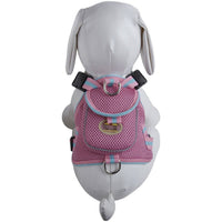 Pet Life ® 'Pocket Bark' Reflective Adjustable Fashion Pet Dog Harness w/ Hook-and-Loop Pouch and Dual Harness Rings - BIG FRENCHIES