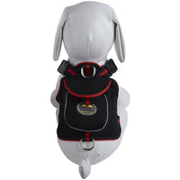 Pet Life ® 'Pocket Bark' Reflective Adjustable Fashion Pet Dog Harness w/ Hook-and-Loop Pouch and Dual Harness Rings - BIG FRENCHIES