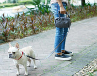 Pet Life ® 'Posh Walk' Purse Dog Leash, Accessory Holder and Waste Bag Dispenser - BIG FRENCHIES