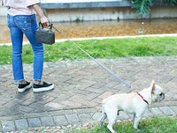 Pet Life ® 'Posh Walk' Purse Dog Leash, Accessory Holder and Waste Bag Dispenser - BIG FRENCHIES