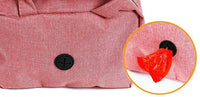 Pet Life ® 'Posh Walk' Purse Dog Leash, Accessory Holder and Waste Bag Dispenser - BIG FRENCHIES
