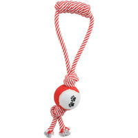 Pet Life ® 'Pull Away' All Natural Jute Rope and Tennis Ball Dog Toy - BIG FRENCHIES
