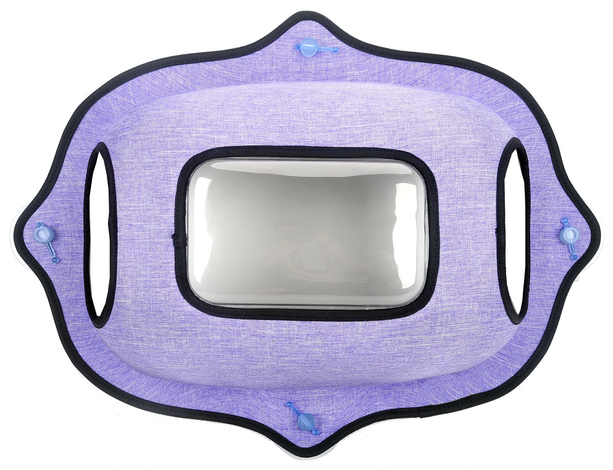 Pet Life ® 'Purr-view' See-through Suction Cup Kitty Cat Lounger and Bed - BIG FRENCHIES