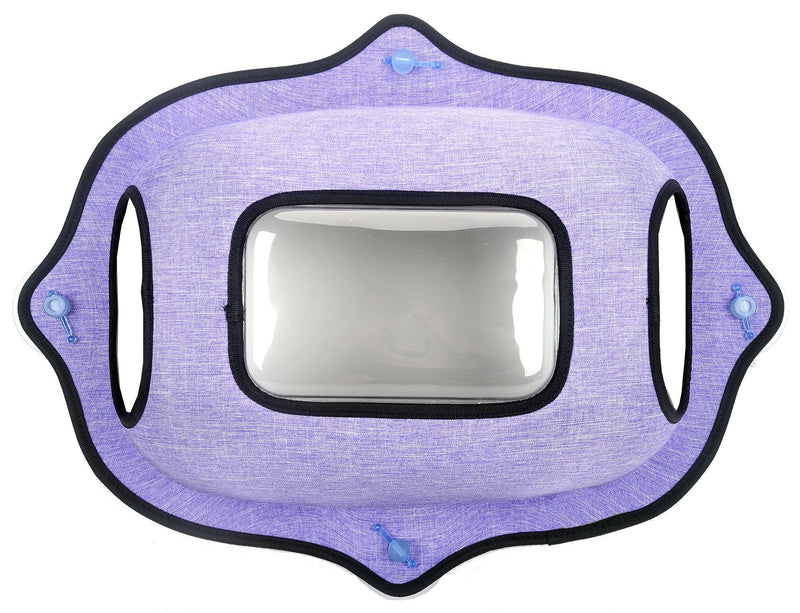 Pet Life ® 'Purr-view' See-through Suction Cup Kitty Cat Lounger and Bed - BIG FRENCHIES