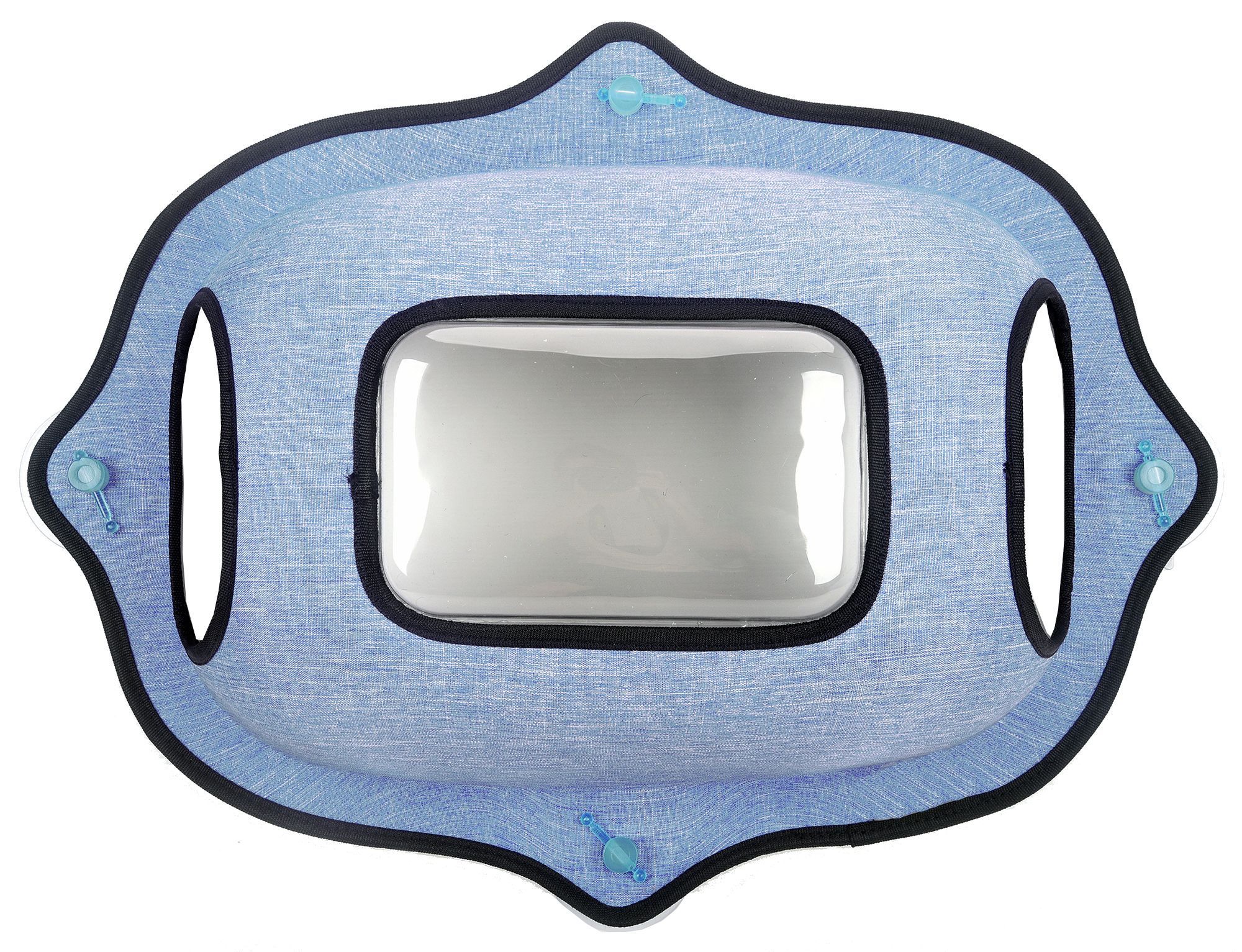 Pet Life ® 'Purr-view' See-through Suction Cup Kitty Cat Lounger and Bed - BIG FRENCHIES