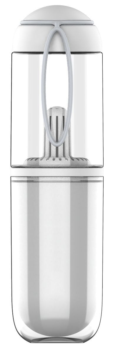Pet Life ® 'PYURE' Handheld Travel Filtered Water Feeder - BIG FRENCHIES