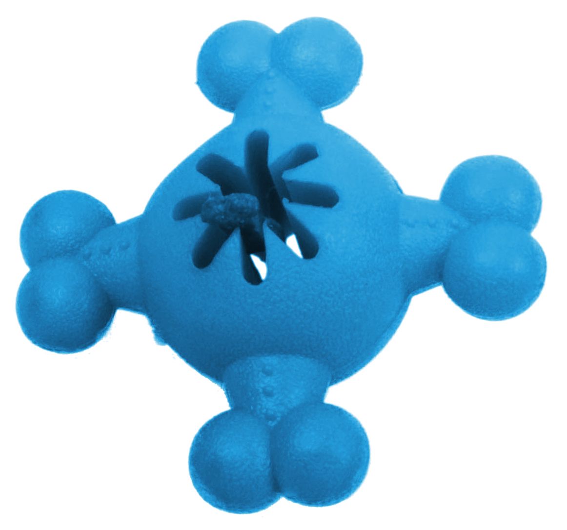 Pet Life ® 'Quadra-Bone' TPR Treat Dispensing Durable Dog Toy - BIG FRENCHIES