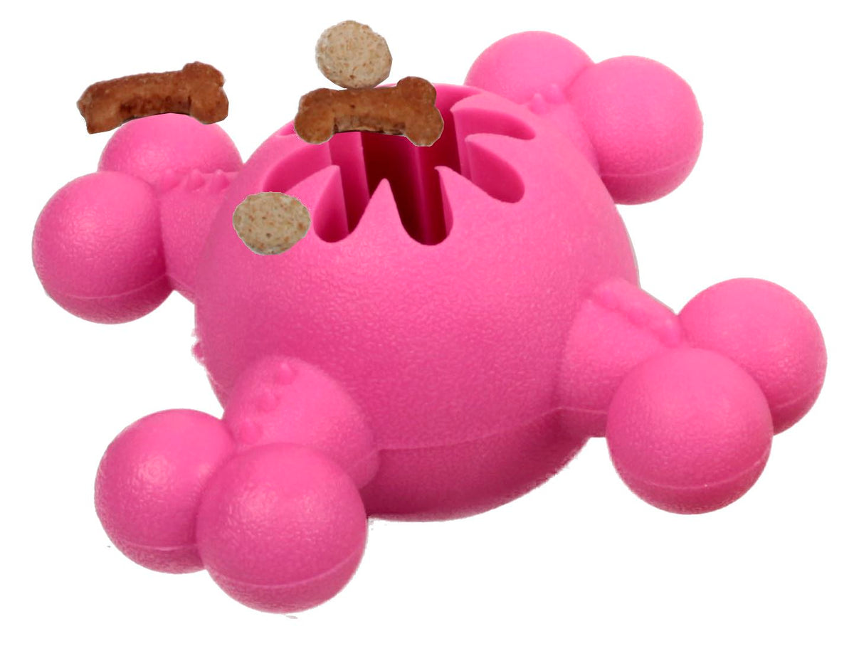 Pet Life ® 'Quadra-Bone' TPR Treat Dispensing Durable Dog Toy - BIG FRENCHIES