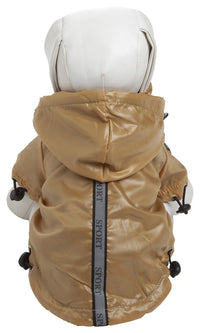 Pet Life ® 'Reflecta-Sport' Multi-Adjustable Reflective Weather-Proof Dog Raincoat w/ Removable Hood - BIG FRENCHIES