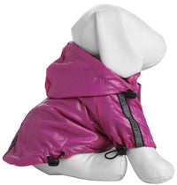 Pet Life ® 'Reflecta-Sport' Multi-Adjustable Reflective Weather-Proof Dog Raincoat w/ Removable Hood - BIG FRENCHIES