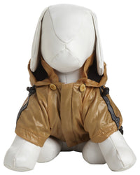 Pet Life ® 'Reflecta-Sport' Multi-Adjustable Reflective Weather-Proof Dog Raincoat w/ Removable Hood - BIG FRENCHIES