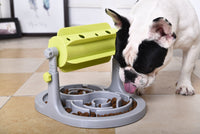 Pet Life ® 'Roto Paw' IQ Training Interactive Rotating Slow Dog Feeder - BIG FRENCHIES