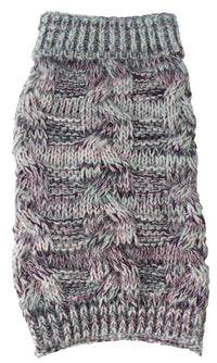 Pet Life ® 'Royal Bark' Heavy Cable Knitted Designer Fashion Dog Sweater - BIG FRENCHIES