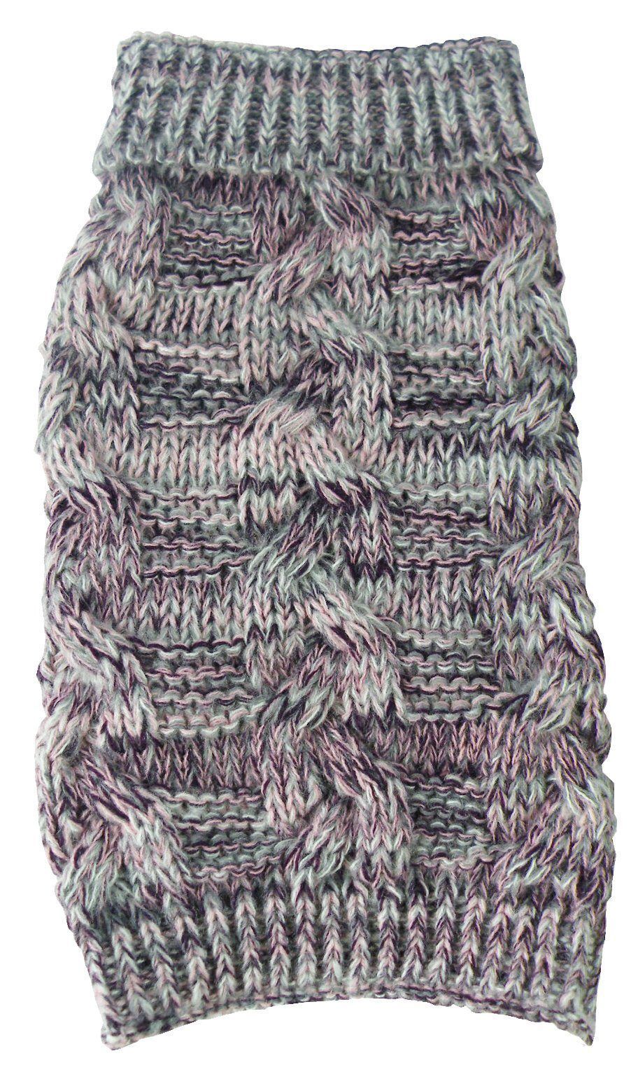 Pet Life ® 'Royal Bark' Heavy Cable Knitted Designer Fashion Dog Sweater - BIG FRENCHIES