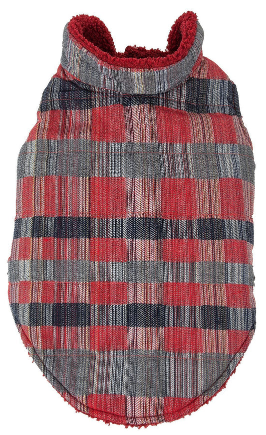 Pet Life ® 'Scotty' Tartan Classical Insulated Fashion Plaid Dog Coat - BIG FRENCHIES