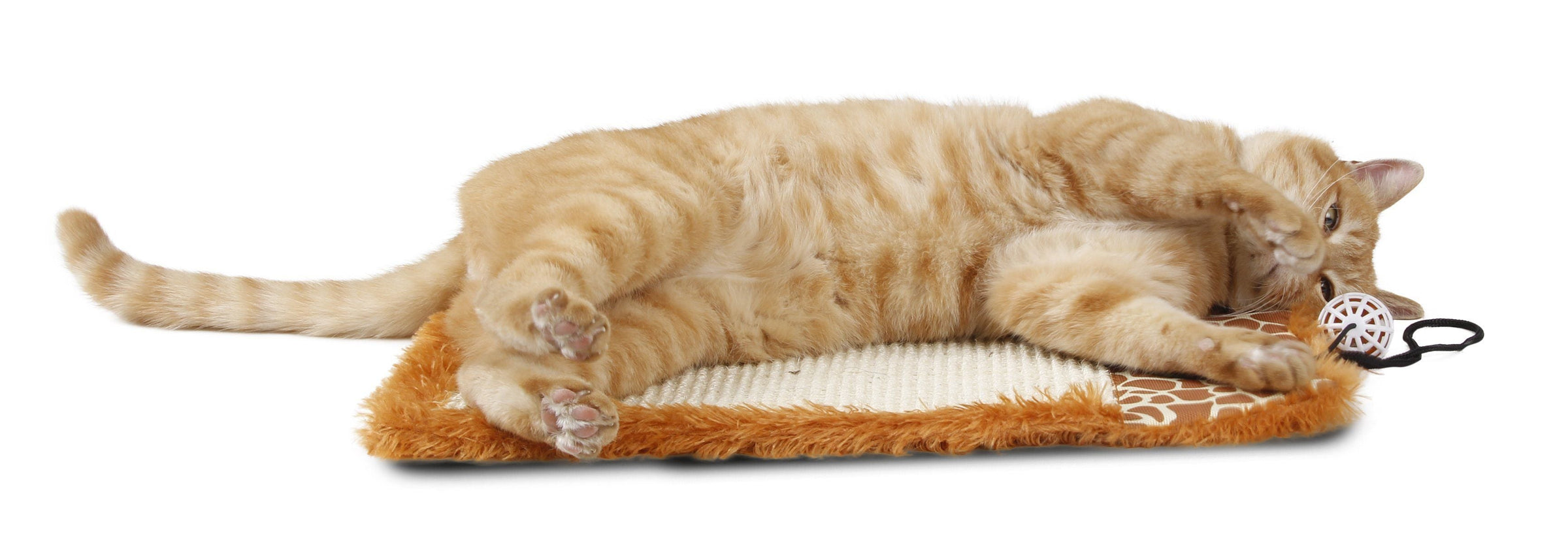 Pet Life ® 'Scrape-Away' Sisal and Jute Hanging Carpet Cat Scratcher Toy - BIG FRENCHIES