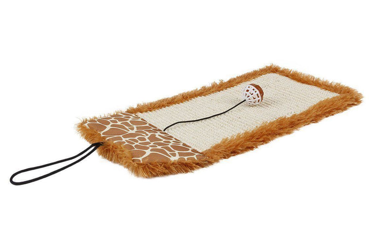 Pet Life ® 'Scrape-Away' Sisal and Jute Hanging Carpet Cat Scratcher Toy - BIG FRENCHIES