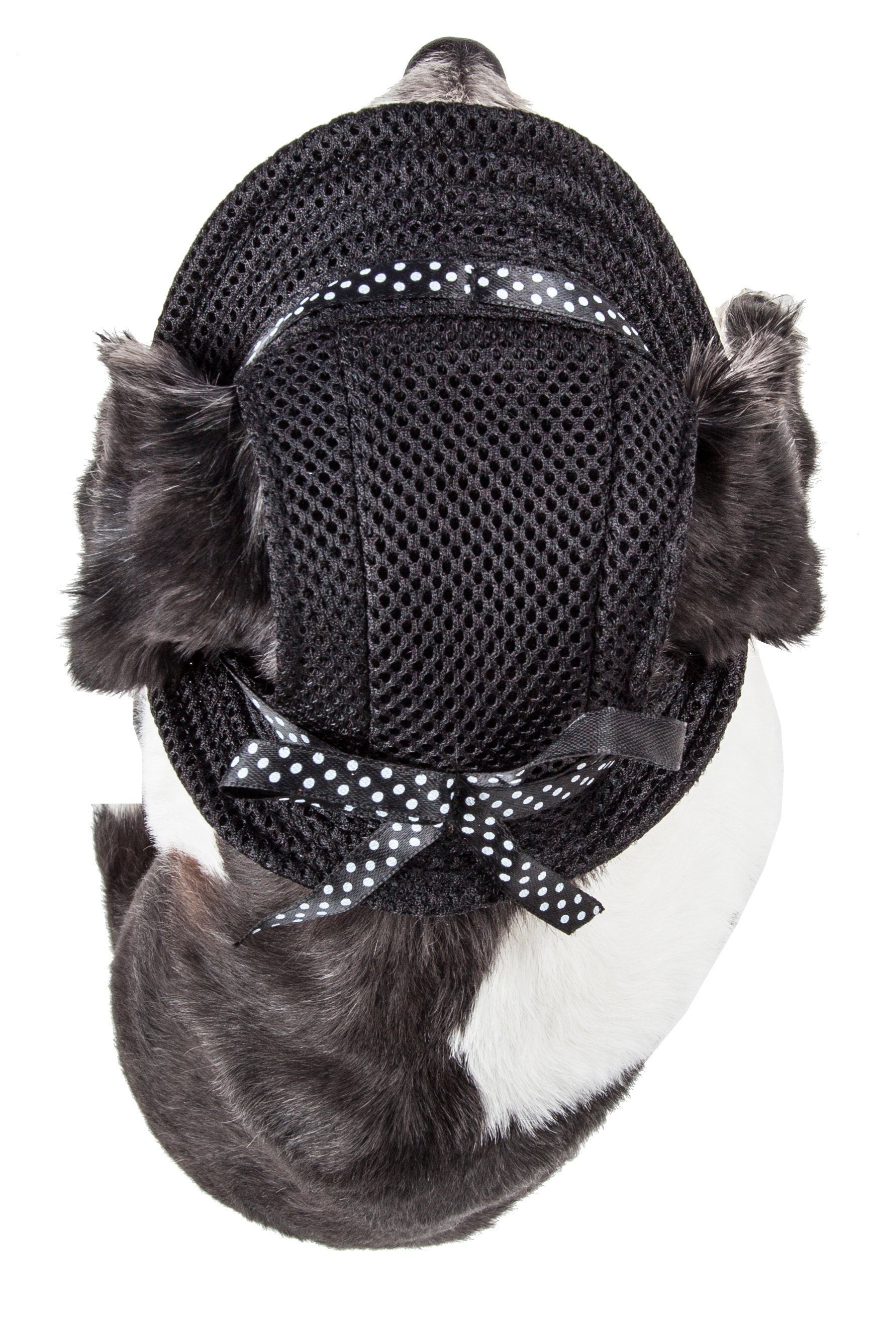 Pet Life ® 'Sea Spot Sun' UV Protectant Adjustable Fashion Mesh Brimmed Dog Hat Cap - BIG FRENCHIES
