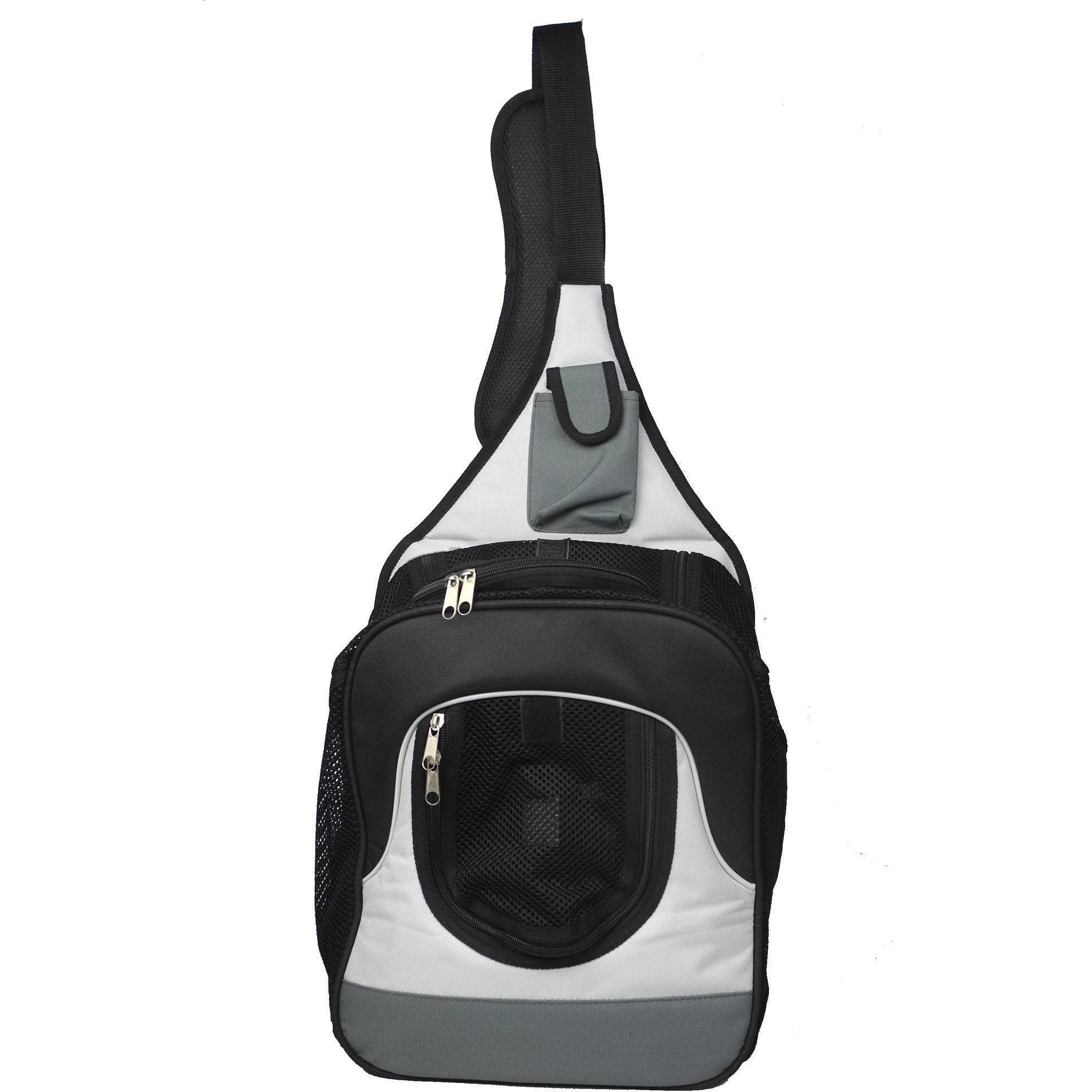 Pet Life ® Single Strap Over-The-Shoulder Hands Free Fashion Backpack Pet Dog Carrier - BIG FRENCHIES