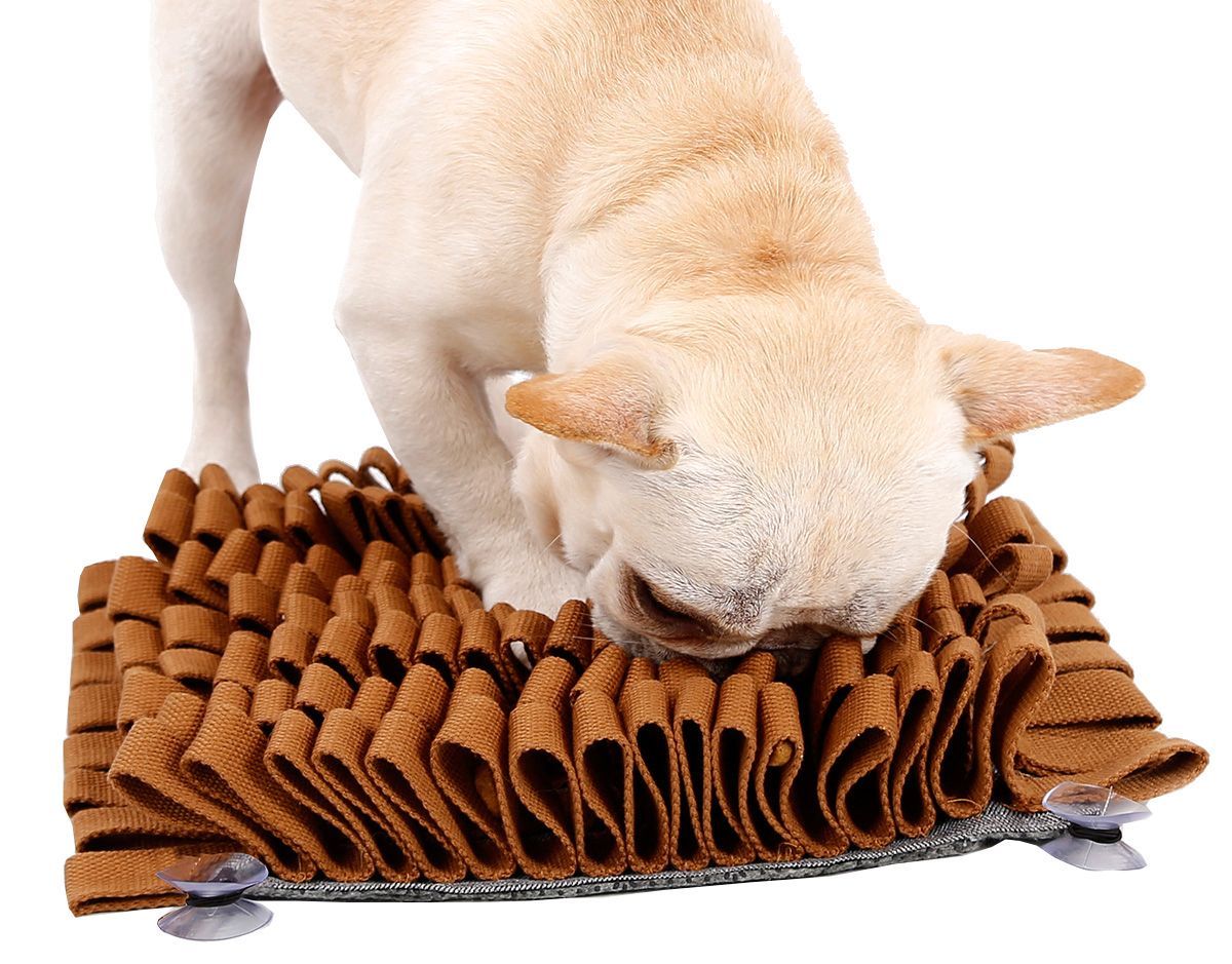 Pet Life ® 'Sniffer Grip' Interactive Anti-Skid Suction Pet Snuffle Mat - BIG FRENCHIES
