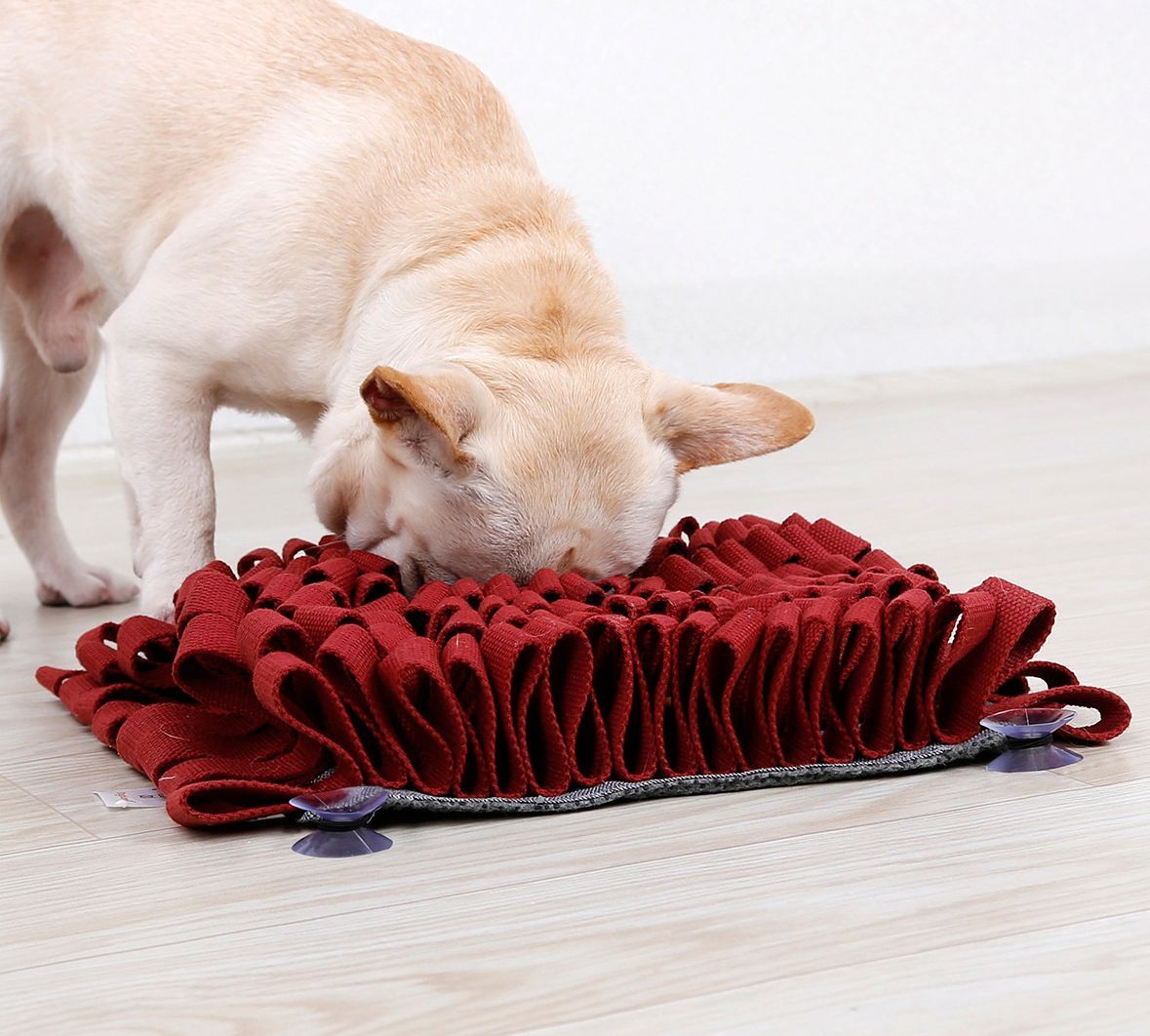 Pet Life ® 'Sniffer Grip' Interactive Anti-Skid Suction Pet Snuffle Mat - BIG FRENCHIES