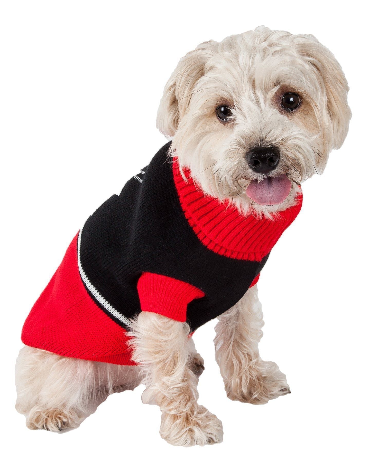 Pet Life ® Snow Flake Cable-Knitted Ribbed Fashion Turtle Neck Dog Sweater - BIG FRENCHIES