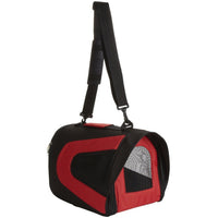Pet Life ® Sporty Mesh Airline Approved Zippered Folding Collapsible Travel Pet Dog Carrier - BIG FRENCHIES