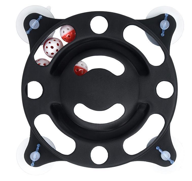 Pet Life ® 'Sticky-Swipe' Interactive Suction Cup Kitty Cat Toy - BIG FRENCHIES