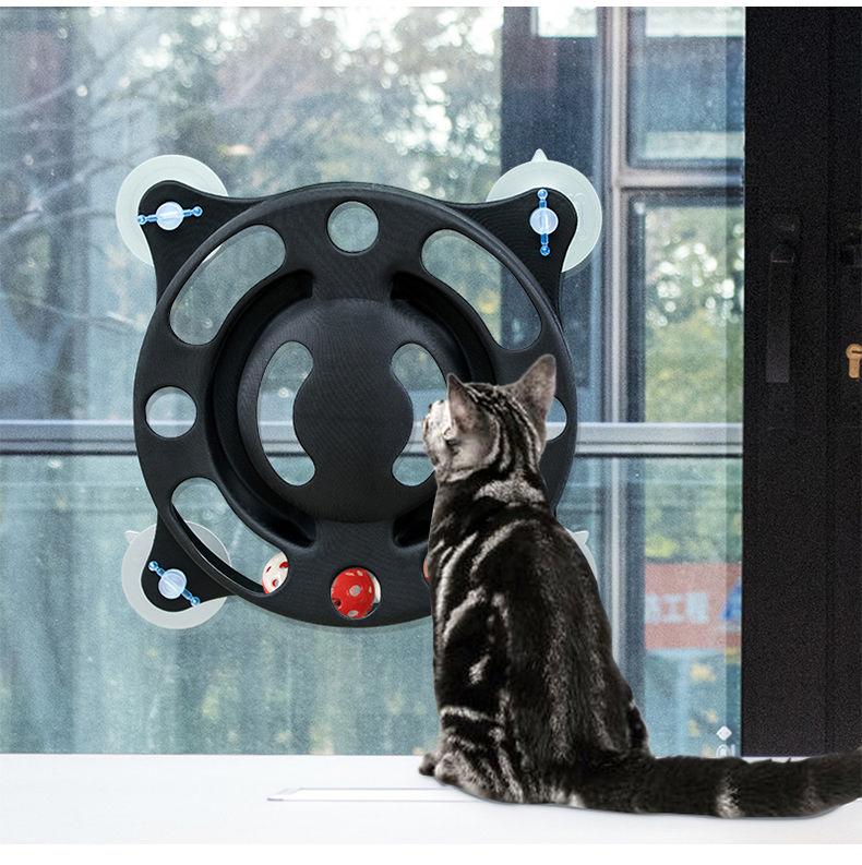 Pet Life ® 'Sticky-Swipe' Interactive Suction Cup Kitty Cat Toy - BIG FRENCHIES