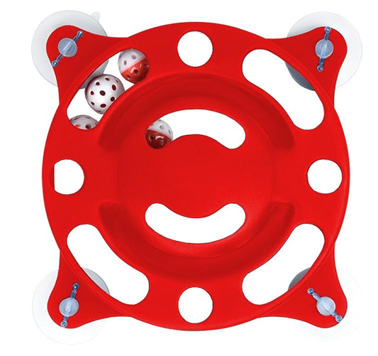 Pet Life ® 'Sticky-Swipe' Interactive Suction Cup Kitty Cat Toy - BIG FRENCHIES