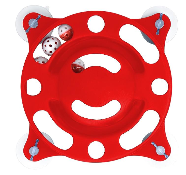 Pet Life ® 'Sticky-Swipe' Interactive Suction Cup Kitty Cat Toy - BIG FRENCHIES