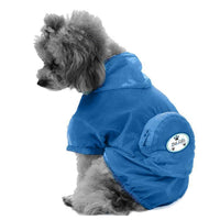 Pet Life ® 'Thunder Paw' Ultimate Waterproof Collapsible Multi-Adjustable Travel Dog Raincoat - BIG FRENCHIES