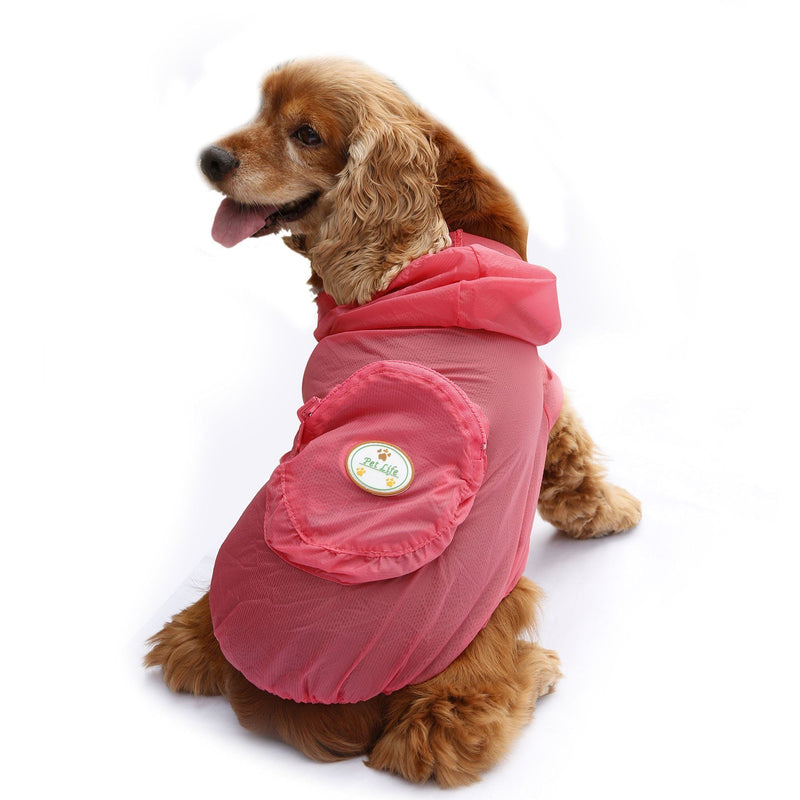 Pet Life ® 'Thunder Paw' Ultimate Waterproof Collapsible Multi-Adjustable Travel Dog Raincoat - BIG FRENCHIES