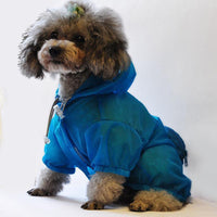 Pet Life ® 'Thunder Paw' Ultimate Waterproof Collapsible Multi-Adjustable Travel Dog Raincoat - BIG FRENCHIES